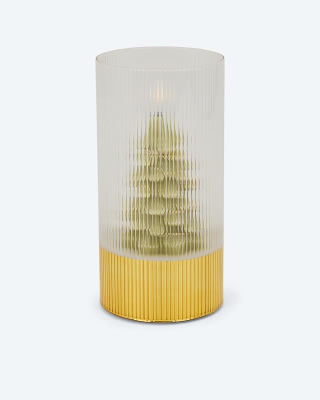 LED-Baumkerze in Glas