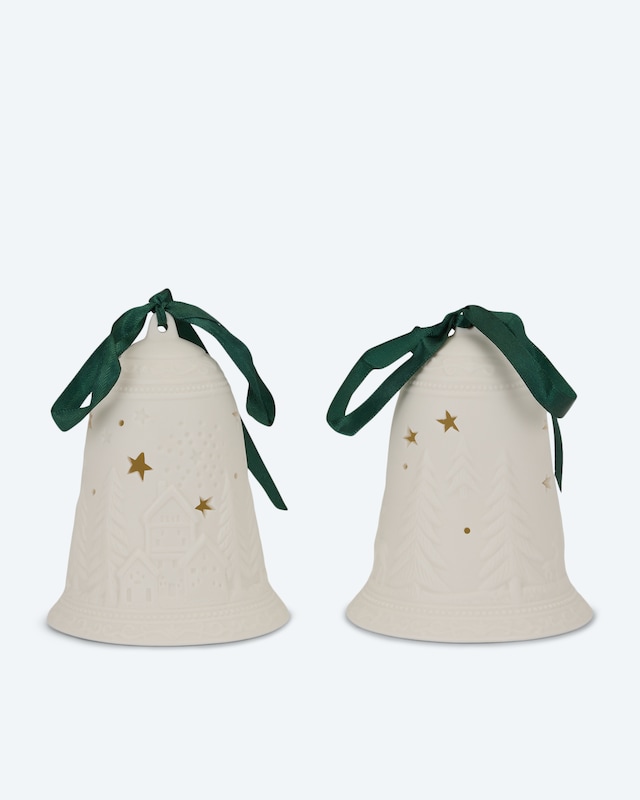 2 Keramik-LED-Glocken