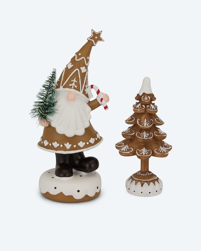 LED-Lebkuchendekoration, 2er Set