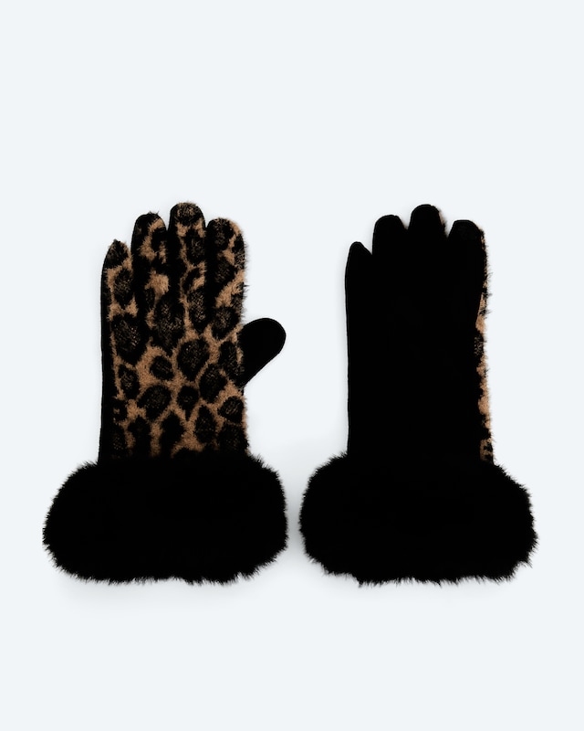 Handschuhe im Leodesign mit Webpelz