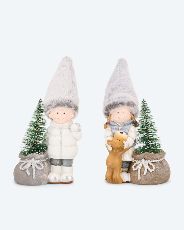 2 LED-Winterfiguren