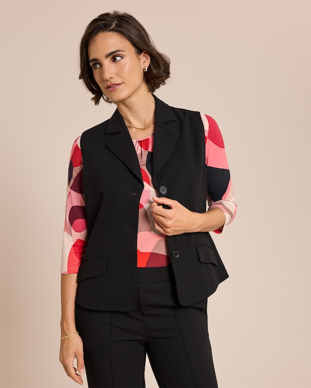 Weste mit Reverskragen