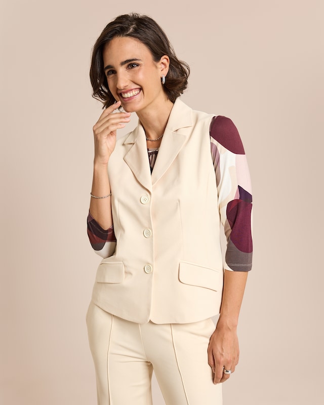 Weste mit Reverskragen