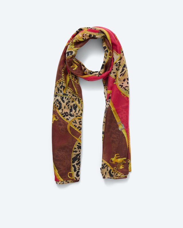 Schal mit Ornamentdruck
