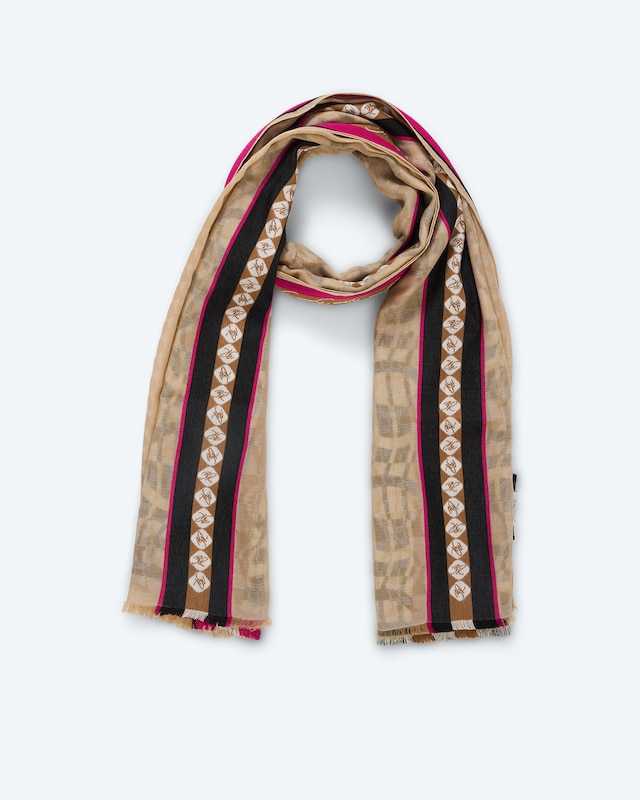 Jacquard Schal im Streifen Design