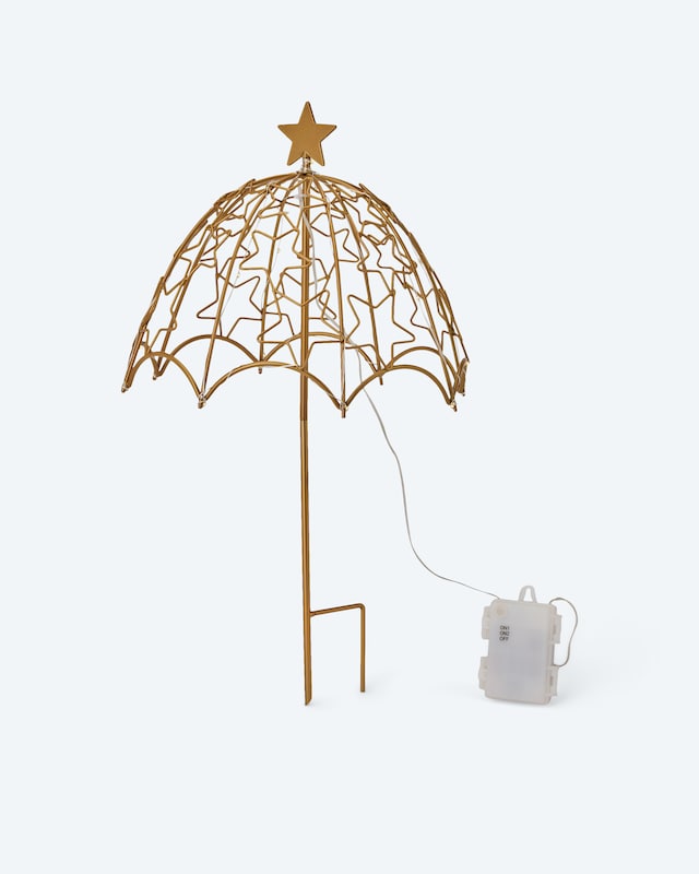 LED-Outdoor-Gartenstecker 'Sternenschirm'
