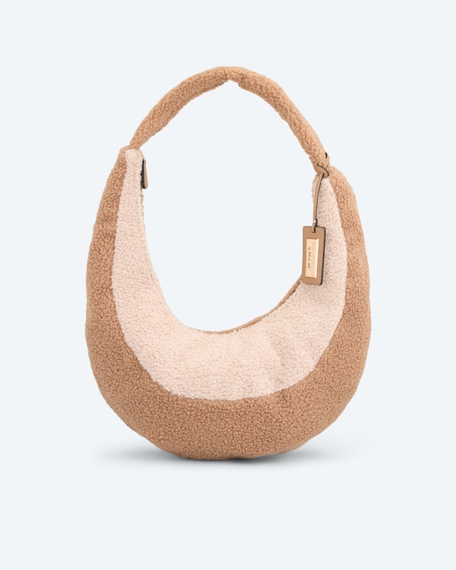 Statement Tasche in Teddy