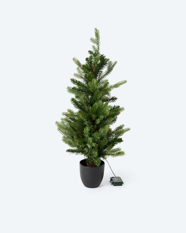 LED-Weihnachtsbaum im Topf