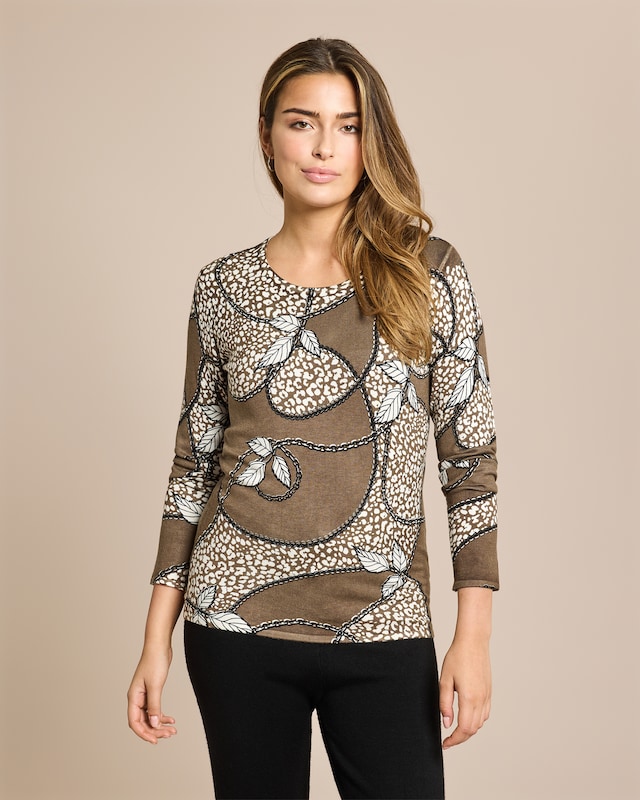 Classic Pullover Leo und Ketten