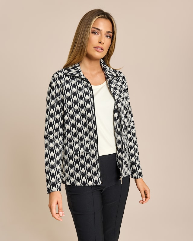 Fleece Cardigan mit Eingrifftaschen