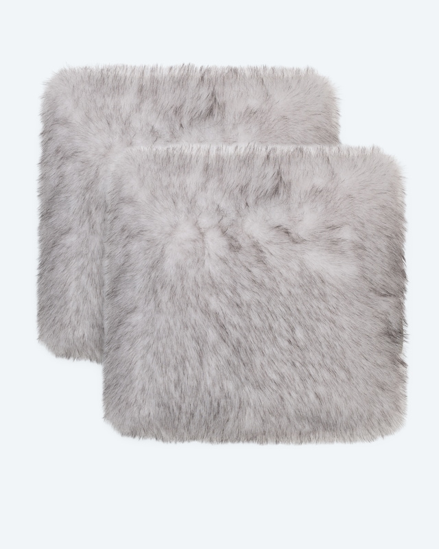 Kissen in Fuchsfell-Optik, 2tlg.