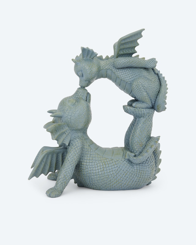 Outdoor Drachenfigur 'Mutter & Kind'