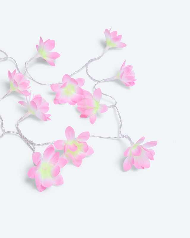 LED-Outdoor-Lichterkette 'Blüten'