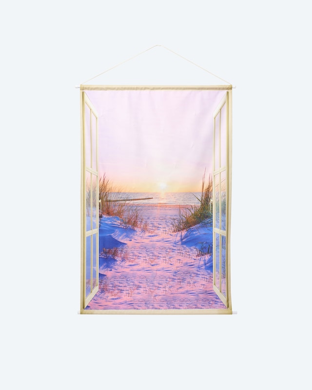 LED-Stoff-Wandbild 'Meer'