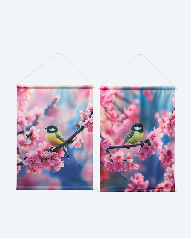 LED-Wandbilder 'Vögel', 2lg.