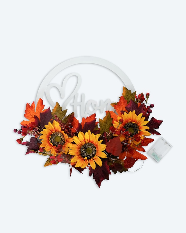 LED-Türkranz Herbstdesign