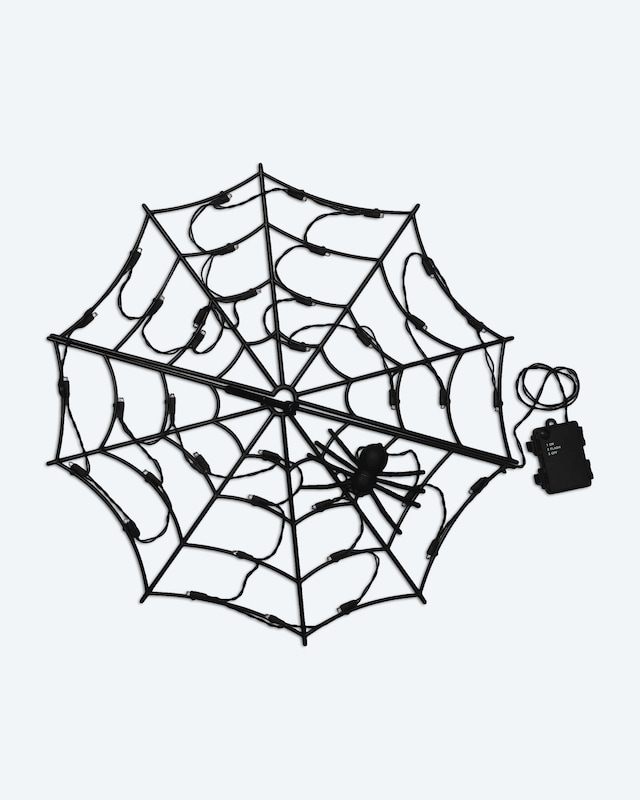 Halloween Outdoor LED Spinnennetz