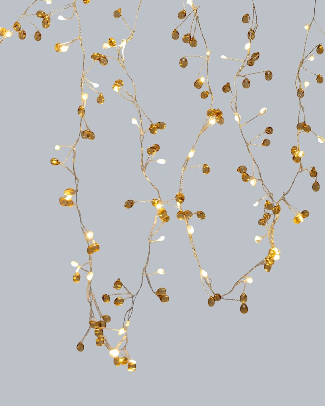 LED-Lichterketten in Perlen-Design, 2tlg.