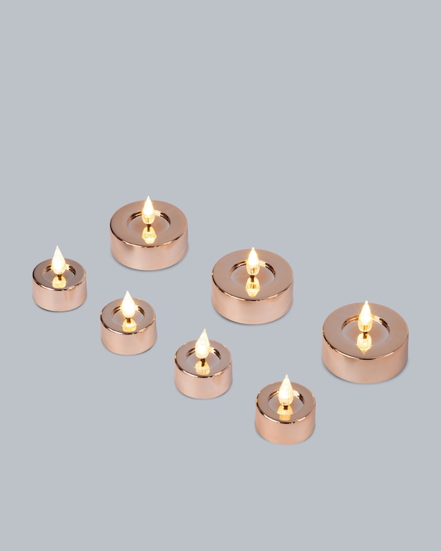 LED-Teelichter 'Shiny', 7tlg.