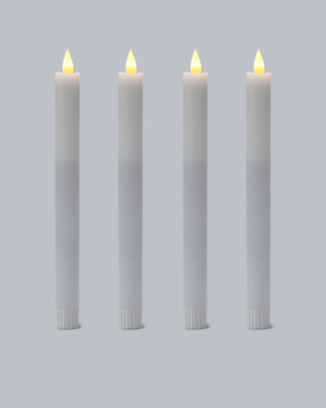 LED-Stabkerzen 'Long Shine', 4tlg.