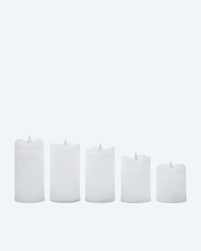 LED-Stumpenkerzen 'Long Shine', 5tlg.