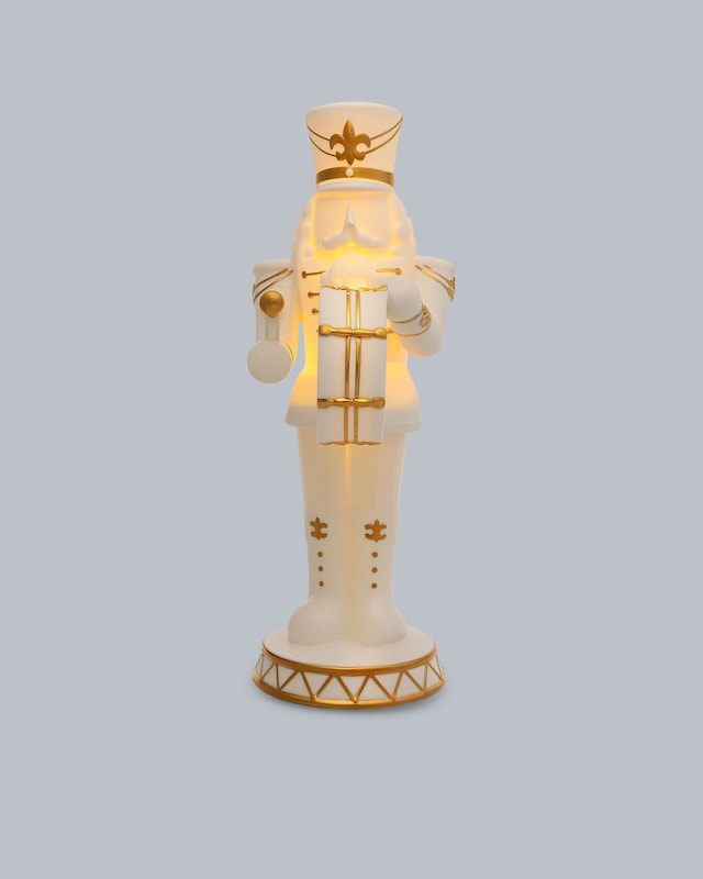 LED Porzellan Nussknacker Deluxe
