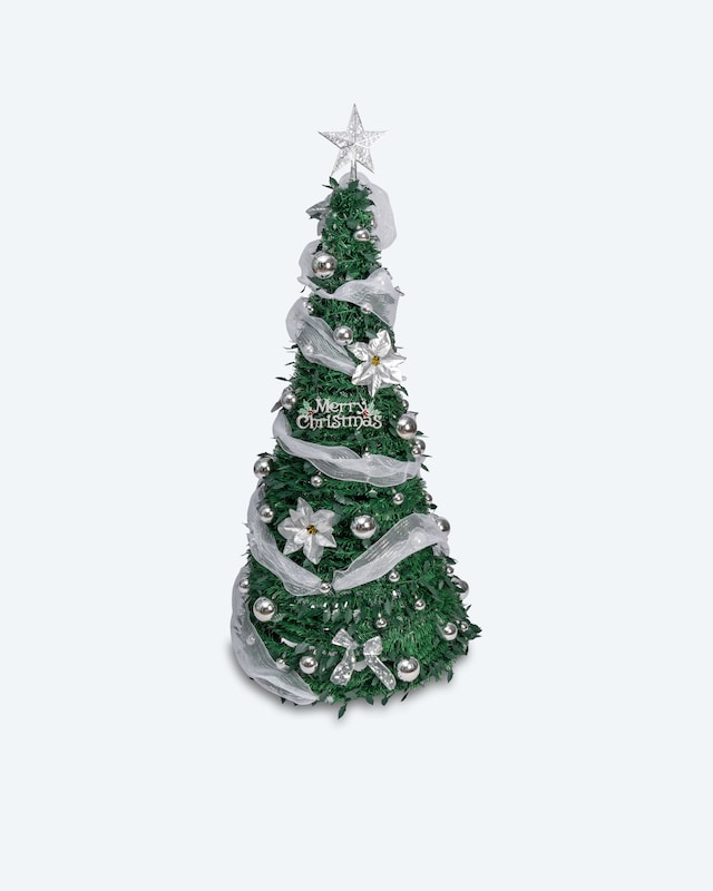 LED-Klapp-Weihnachtsbaum mit Dekoration