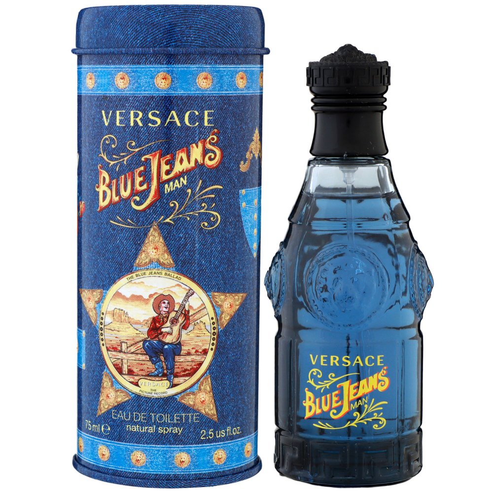 Versace Blue Jeans 75 ml Eau de Toilette EDT Herrenduft Herren Duft