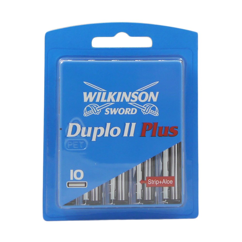 Wilkinson Sword Duplo II Plus 10 Rasierklingen mit Aloe Vera