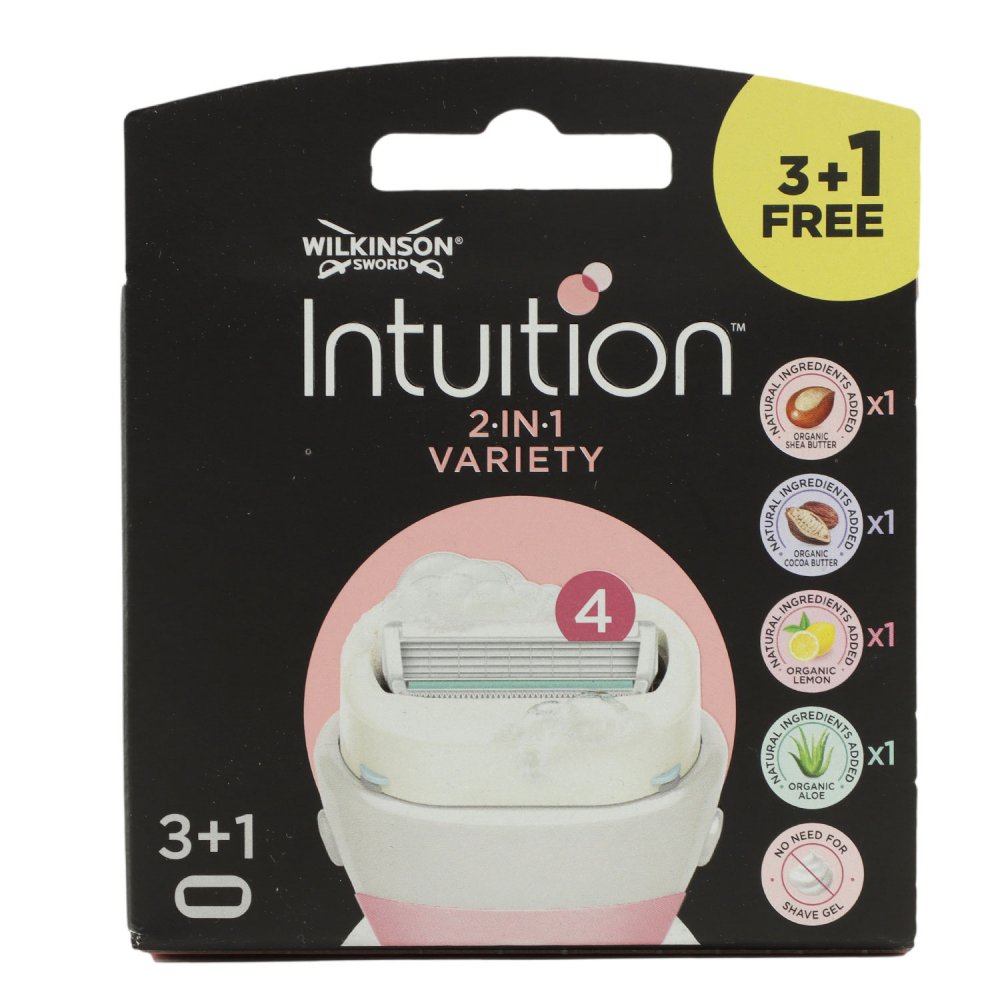 Wilkinson Sword Intuition 3 + 1 Summer Variety 4 Rasierklingen Damen Rasierer