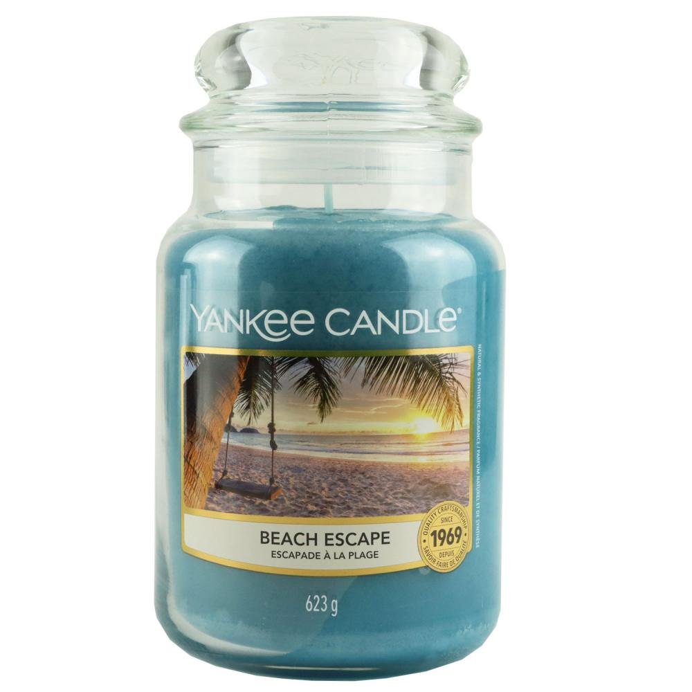 Yankee Candle Duftkerze Beach Escape im Glas Jar 623 g Housewarmer