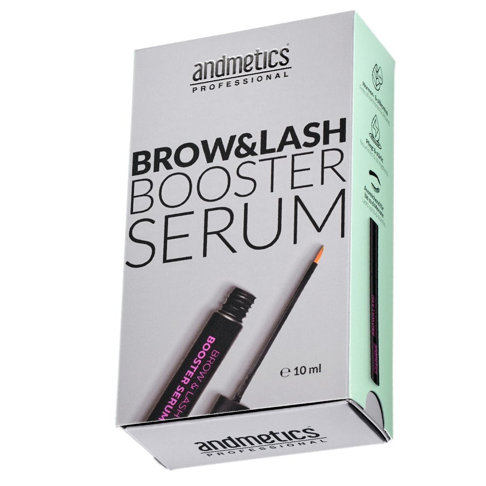 Andmetics Brow & Lash Booster Serum 10 ml Wachstumsserum ohne Hormone Wimpernserum