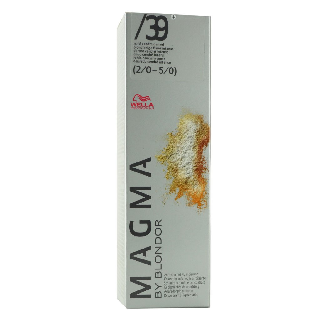 Wella Magma 120g /39+ gold-cendre dunkel aufhellende Strähnen-Haarfarbe