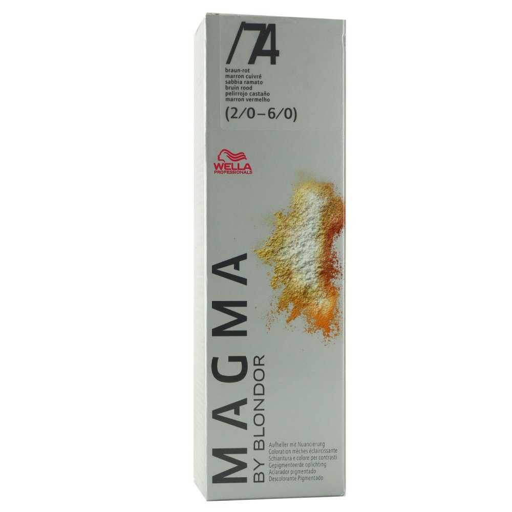 Wella Magma 120g /74 braun-rot aufhellende Strähnen-Haarfarbe