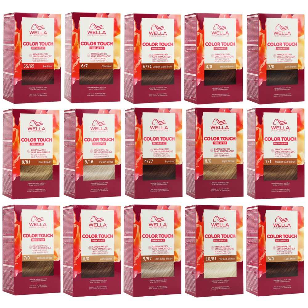Wella Color Touch Fresh Up Kit 130 ml - verschiedene Nuancen Haarfarbe mit Entwickler