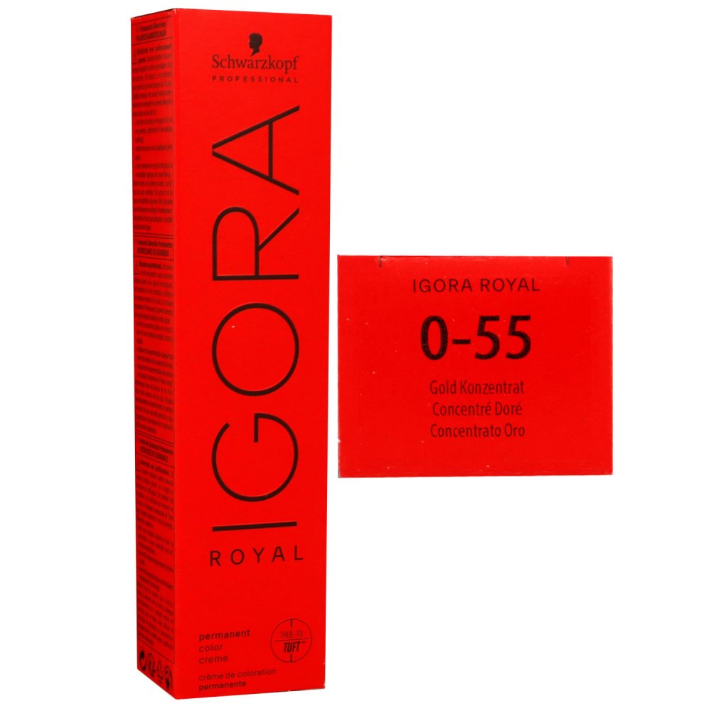 Schwarzkopf Igora Royal 60 ml 0-55 gold konzentrat Haarfarbe Cremefarbe