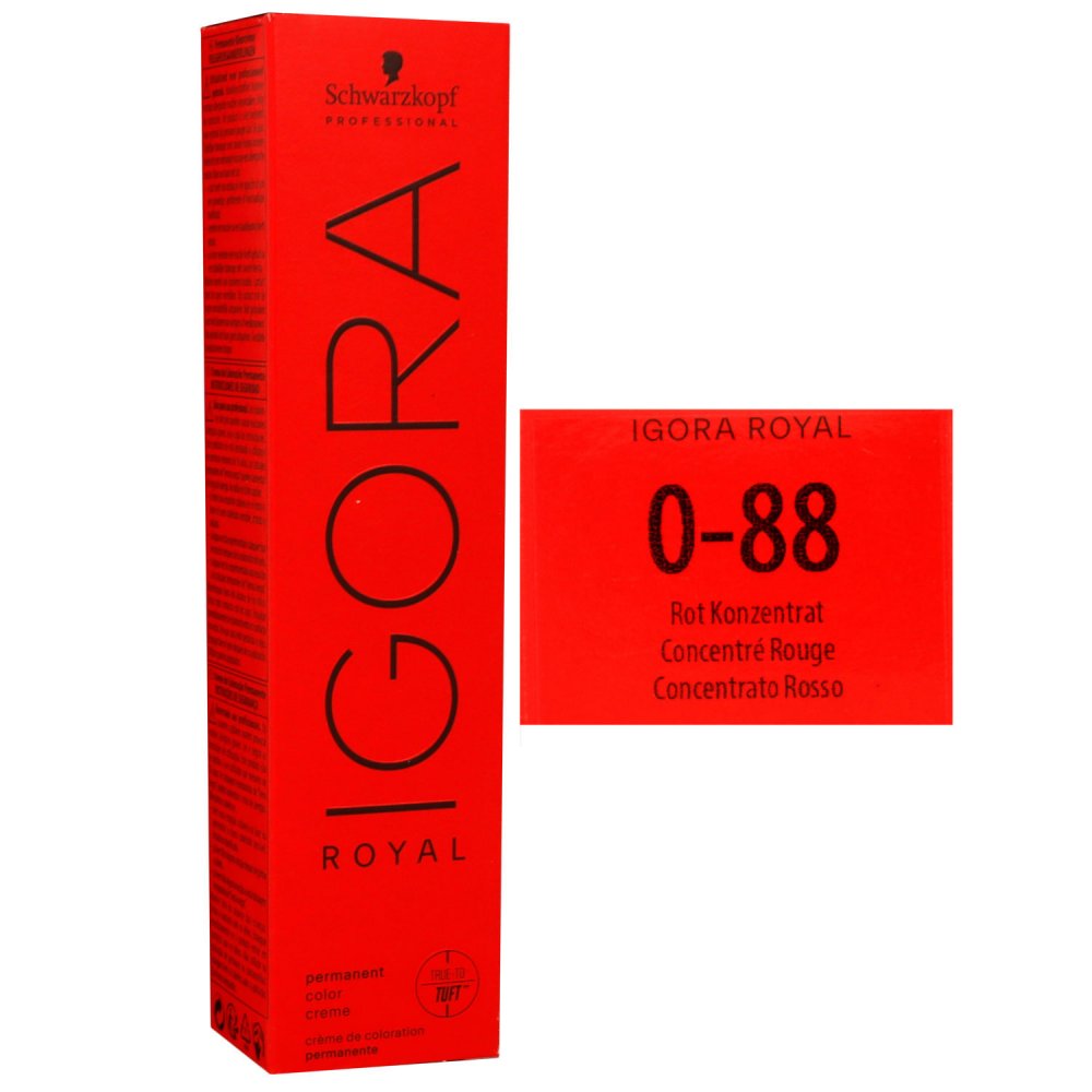 Schwarzkopf Igora Royal 60 ml 0-88 rot konzentrat Haarfarbe Cremefarbe