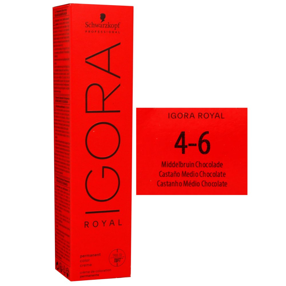 Schwarzkopf Igora Royal 60 ml 4-6 mittelbraun schoko Haarfarbe Cremefarbe
