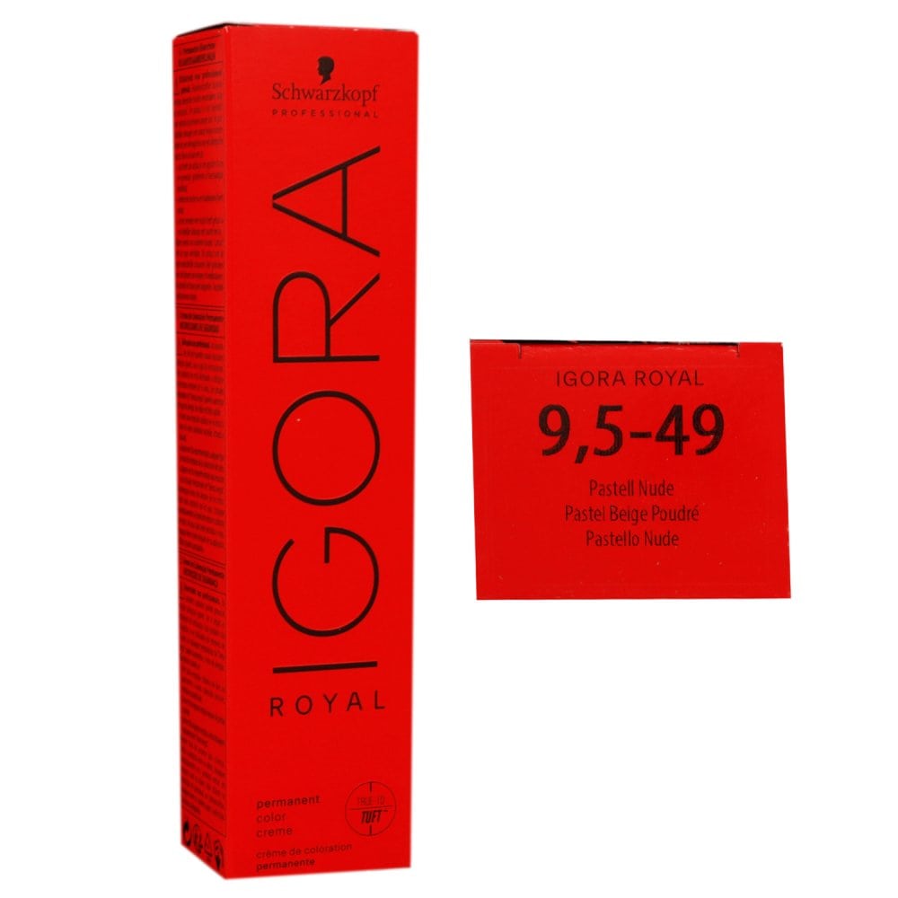 Schwarzkopf Igora Royal 60 ml 9,5-49 platinblond beige violett Haarfarbe Cremefarbe