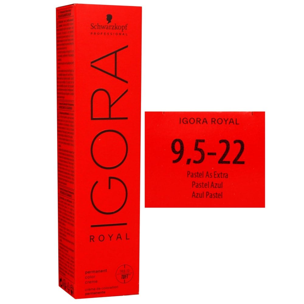 Schwarzkopf Igora Royal 60 ml 9,5-22 zartblau Haarfarbe Cremefarbe