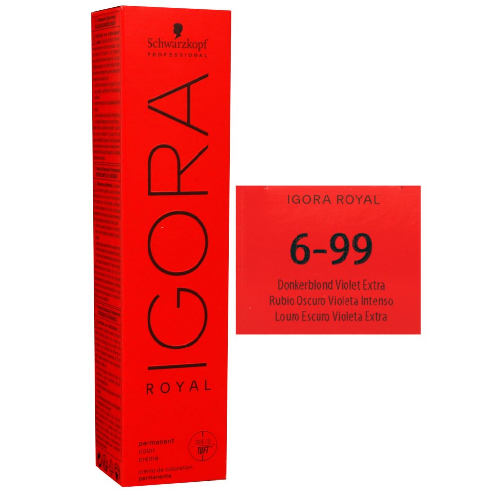 Schwarzkopf Igora Royal 60 ml 6-99 dunkelblond violett extra Haarfarbe Cremefarbe