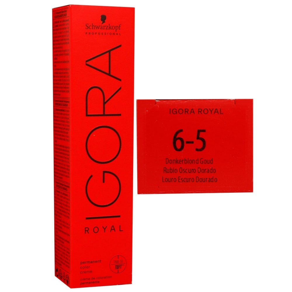 Schwarzkopf Igora Royal 60 ml 6-5 dunkelblond gold Haarfarbe Cremefarbe
