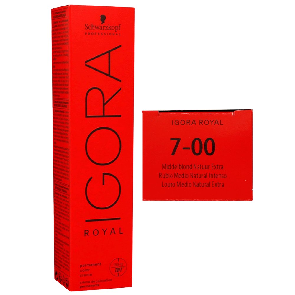 Schwarzkopf Igora Royal 60 ml 7-00 Mittelblond Natur Extra Haarfarbe Cremefarbe