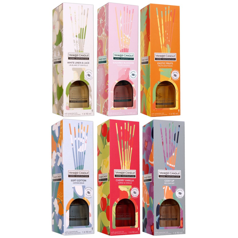 Yankee Candle Home Inspiration Reed Diffuser Raumduft 90 ml - verschiedene Duftsorten