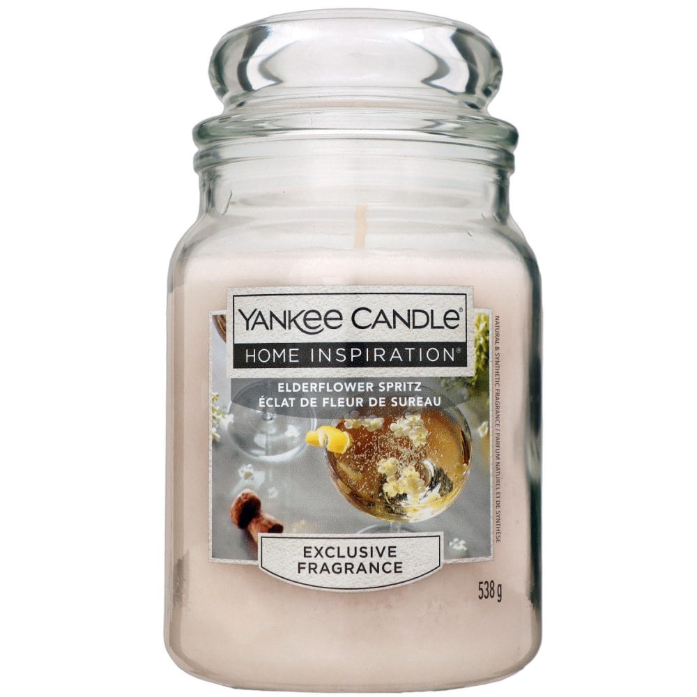 Yankee Candle Home Inspiration Duftkerze Elderflower Spritz im Glas 538 g Housewarmer