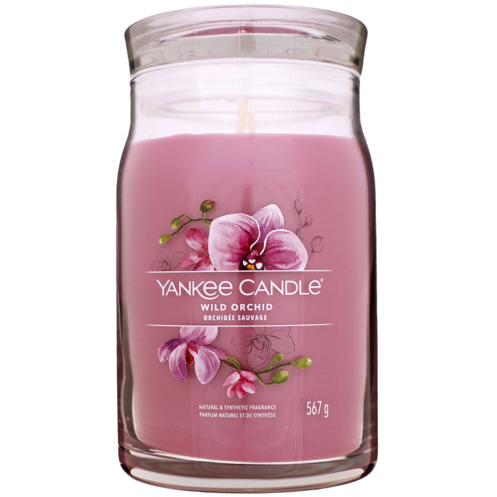 Yankee Candle Signature Wild Orchid 2 Docht Duftkerze im Glas 567 g Housewarmer