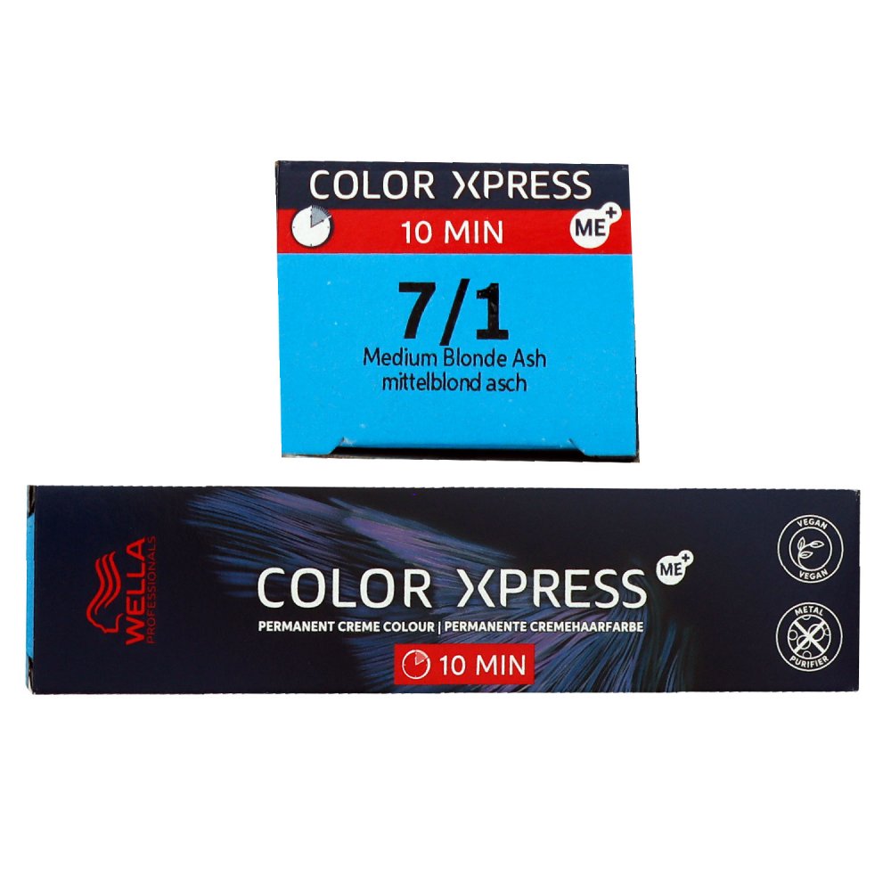 Wella Color Xpress 60 ml 7/1 mittelblond asch Haarfarbe