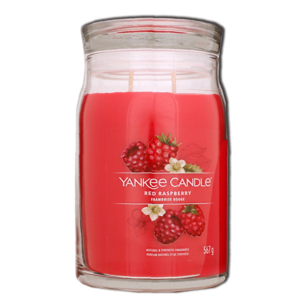 Yankee Candle Signature Red Raspberry 2 Docht Duftkerze im Glas 567 g Housewarmer