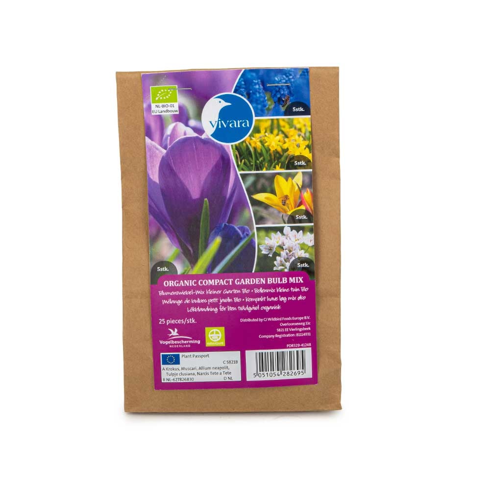 Bio-Blumenzwiebelmix Kleiner Garten, 25 Stück | CJ Wildlife
