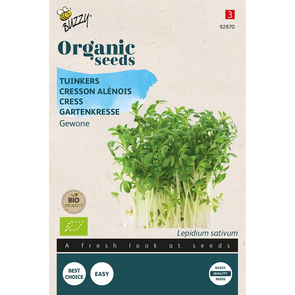 Buzzy® Organic Gartenkresse Einfache (BIO) | Buzzy Bio Organic